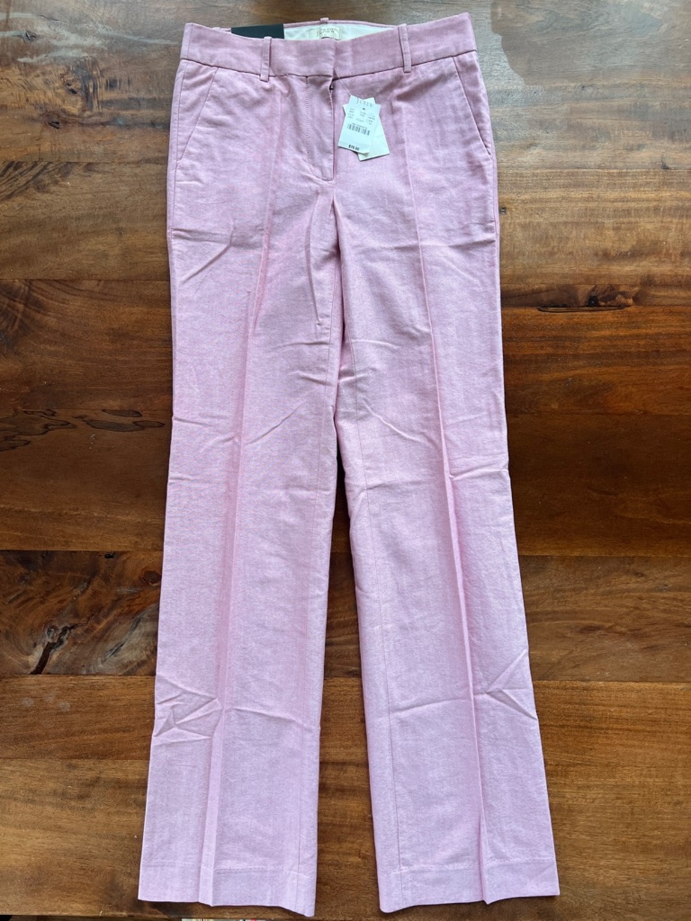 NWT J Crew Women’s Rose Color Trousers Pant Size 00